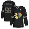 Chicago Blackhawks #56 Erik Gustafsson Black Authentic Classic Stitched NHL Jersey