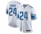 Detroit Lions #24 Andrew Adams Game White Football Jersey