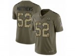 Green Bay Packers #52 Clay Matthews Limited Olive Camo 2017 Salute to Service NFL Jersey