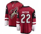 Arizona Coyotes #22 Barrett Hayton Authentic Burgundy Red Home Fanatics Branded Breakaway Hockey Jersey
