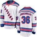 New York Rangers #36 Mats Zuccarello Fanatics Branded White Away Breakaway NHL Jersey
