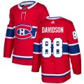 Montreal Canadiens #88 Brandon Davidson Premier Red Home NHL Jersey