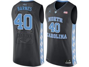 2016 Men\'s North Carolina Tar Heels Harrison Barnes #40 College Basketball Jersey - Black