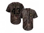 Cincinnati Reds #43 Scott Schebler Camo Realtree Collection Cool Base Stitched MLB Jersey