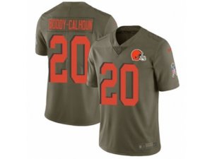 Cleveland Browns #20 Briean Boddy-Calhoun Limited Olive 2017 Salute to Service NFL Jersey