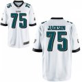 Philadelphia Eagles #75 Tarron Jackson Nike White Vapor Limited Jersey