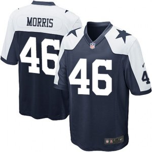 Dallas Cowboys #46 Alfred Morris Game Navy Blue Throwback Alternate NFL Jersey