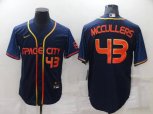 Houston Astros #43 Lance McCullers Jr Number 2022 Navy Blue City Connect Cool Base Stitched Jersey
