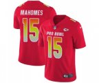 Kansas City Chiefs #15 Patrick Mahomes II Limited Red AFC 2019 Pro Bowl Football Jersey