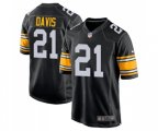 Pittsburgh Steelers #21 Sean Davis Game Black Alternate Football Jersey