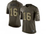 Oakland Raiders #16 George Blanda Limited Green Salute to Service NFL Jersey