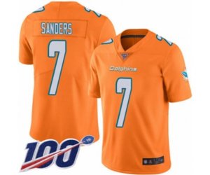 Miami Dolphins #7 Jason Sanders Limited Orange Rush Vapor Untouchable 100th Season Football Jersey