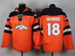 Denver Broncos #18 peyton manning orange-blue-1[pullover hooded sweatshirt]