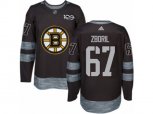 Adidas Boston Bruins #67 Jakub Zboril Authentic Black 1917-2017 100th Anniversary NHL Jersey