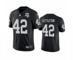 Las Vegas Raiders #42 Cory Littleton Black 2020 Inaugural Season Vapor Limited Jersey