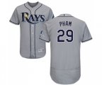 Tampa Bay Rays #29 Tommy Pham Grey Road Flex Base Authentic Collection Baseball Jersey