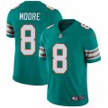 Miami Dolphins #8 Matt Moore Aqua Green Alternate Vapor Untouchable Limited Player NFL Jersey