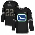 Vancouver Canucks #22 Daniel Sedin Black 1 Authentic Classic Stitched NHL Jersey