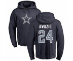 Dallas Cowboys #24 Chidobe Awuzie Navy Blue Name & Number Logo Pullover Hoodie