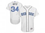 Boston Red Sox #34 David Ortiz White Flexbase Authentic Collection Stitched Baseball Jersey