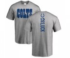 Indianapolis Colts #12 Andrew Luck Ash Backer T-Shirt