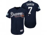 Atlanta Braves #7 Dansby Swanson 2017 Spring Training Flex Base Authentic Collection Stitched Baseball Jersey