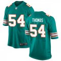 Miami Dolphins Retired Player #54 Zach Thomas Nike Aqua Retro Alternate Vapor Limited Jersey