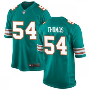 Miami Dolphins Retired Player #54 Zach Thomas Nike Aqua Retro Alternate Vapor Limited Jersey