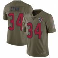 Houston Texans #34 Tyler Ervin Limited Olive 2017 Salute to Service NFL Jersey