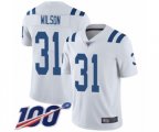 Indianapolis Colts #31 Quincy Wilson White Vapor Untouchable Limited Player 100th Season Football Jersey