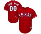 Texas Rangers Customized Replica Red Alternate Cool Base Baseball Jersey