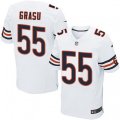 Chicago Bears #55 Hroniss Grasu Elite White NFL Jersey