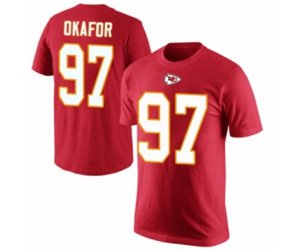 Kansas City Chiefs #97 Alex Okafor Red Rush Pride Name & Number T-Shirt