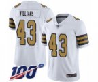 New Orleans Saints #43 Marcus Williams Limited White Rush Vapor Untouchable 100th Season Football Jersey
