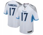 Tennessee Titans #17 Ryan Tannehill Game White Football Jersey