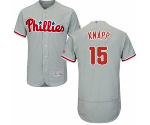 Philadelphia Phillies Andrew Knapp Grey Road Flex Base Authentic Collection Baseball Player Jersey