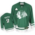 Chicago Blackhawks #2 Duncan Keith Premier Green St Patty's Day NHL Jersey