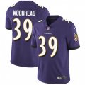 Baltimore Ravens #39 Danny Woodhead Purple Team Color Vapor Untouchable Limited Player NFL Jersey