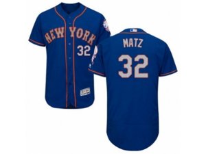 New York Mets #32 Steven Matz Royal Gray Flexbase Authentic Collection MLB Jersey