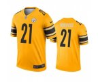 Pittsburgh Steelers #21 Tre Norwood Gold Inverted Legend Stitched Jersey
