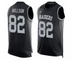 Oakland Raiders #82 Luke Willson Limited Black Player Name & Number Tank Top Football Jersey
