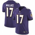 Baltimore Ravens #17 Mike Wallace Purple Team Color Vapor Untouchable Limited Player NFL Jersey