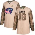 Columbus Blue Jackets #18 Pierre-Luc Dubois Authentic Camo Veterans Day Practice NHL Jersey