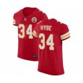 Kansas City Chiefs #34 Carlos Hyde Red Team Color Vapor Untouchable Elite Player Football Jersey