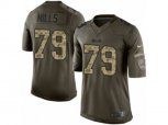 Buffalo Bills #79 Jordan Mills Limited Green Salute to Service NFL Jersey