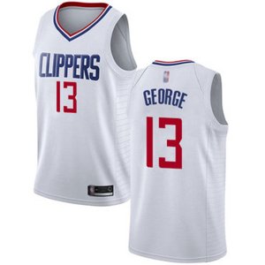 Los Angeles Clippers #13 Paul George White Basketball Swingman Association Edition Jersey