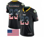 Green Bay Packers #23 Jaire Alexander Limited Black Rush USA Flag Football Jersey