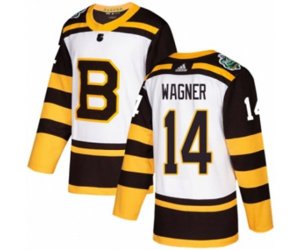 Adidas Boston Bruins #14 Chris Wagner Authentic White 2019 Winter Classic NHL Jersey
