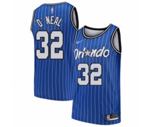 Orlando Magic #32 Shaquille O\'Neal Swingman Blue Hardwood Classics Basketball Jersey