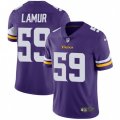Minnesota Vikings #59 Emmanuel Lamur Purple Team Color Vapor Untouchable Limited Player NFL Jersey
